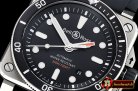 BELL & ROSS BR03-92 42mm Diver SS/RU Black/Sticks Miyota 9015