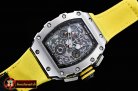 Richard Mille RM011-03 New Gen Flyback SS/VRU (Yellow) Blk A7750
