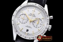 Omega SpeedMaster 57 SS/LE Wht/Gold JHF Asia 7750 Mod 9300