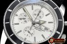 Breitling SuperOcean Heritage II Chrono SS/RU White/B OMF A7750