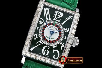 Franck Muller Long Island Vegas Edition Diam SS/LE Green Asia 21