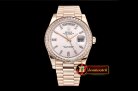 Rolex DayDate 40mm Diam RG/RG Rose Gold Baug. Diam BP A2836