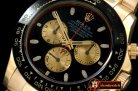Replica Rolex Daytona 116528 YG/YG Black Stk A-7750 Sec@6