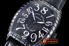 Replica Franck Muller FM Crazy Hours Jumbo Blk/Wht CER/LE Colors