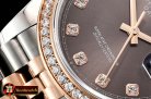 Rolex DateJust 36mm Jub Diam RG/SS Grey/Dm BP A2813