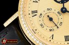 BRE083C -Classique MoonPhase Ref.3300 Diam YG/LE Gold MY9015 Mod