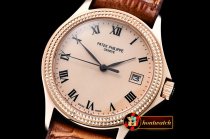 PP0241B - Calatrava Ref.5117 RG/LE Cream Roman MY9015 Mod