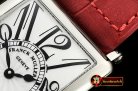 Franck Muller Long Island Ladies 952QZ SS/LE (Red) Wht GF Swiss Qtz