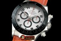 Replica Rolex Daytona 116519 SS/CER/LE White Num A-7750 Sec@6