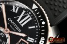 Cartier Calibre De Cartier Diver RG/SS/RU Blk TF MY8205 Mod