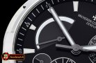Vach. Constantine Overseas Dual Time Power Reserve SS/RU Blk TWA A1222
