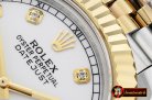Rolex Datejust II DJ2 41mm Jub Flt YG/SS White Diams BP Swiss 28
