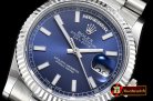 Rolex Daydate 36mm Flt SS/SS Blue Stick BP Swiss 2836