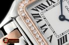 Cartier Panthere Secrete De Ladies Dia RG/SS Wht BVF Swiss Qtz