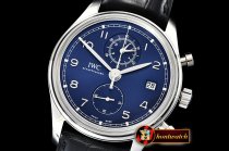 IWC Portuguese Chrono Classic IW390404 SS/LE Blue ZF A7750