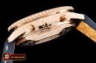 Breitling Navitimer B01 RG/LE Blue/Wht JF A7750 Mod
