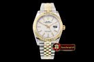Rolex DateJust 36mm Jub Flt YG/SS White/Stick BP A2813
