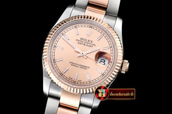 Replica Rolex DateJust Midsize 31mm RG/SS Rose Gold BP Asia 2836