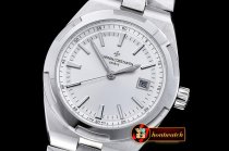 VACH. CONSTANTINE 2016 Overseas 4500V SS/SS Silver Wht MY8215 Ca