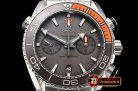Omega Planet Ocean Chrono Gry SS/SS Grey OMF V4 A7750 Mod