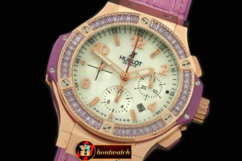 HUB0322F - Big Bang Pearl RG/Sq Violet Ruby White A-7750