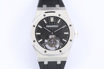 Audemars Piguet Royal Oak Tourbillon SS/RU Black R8F Flying Tourbillon