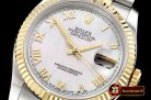 Rolex Datejust Man DJ 36mm Jub Flt YG/SS White MOP Roman BP A313
