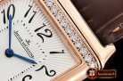 Jaeger Le Coultre JL Reverso Mens Diams RG/LE White/Num MY8215 Mod