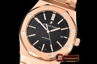 Audemars Piguet Royal Oak 15400 RG/RG Black JF V5 MY9015 Mod 3120