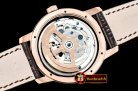 Jaeger Le Coultre Master Grande Trad. Tourb. Cylindrique RG/LE Wht Tourb