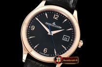 Jaeger Le Coultre Master Control Date 1548420 RG/LE Black ZF Asia 23J Mod