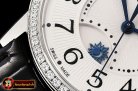 Jaeger Le Coultre Master Ultra Thin Moon Ladies SS/LE White ZF MY9015 Mod