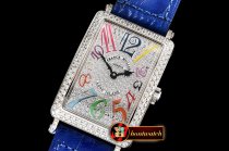 Franck Muller Long Island 952QZ DIAM/SS/LE (Blue) Color GF Swiss Qtz