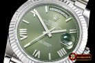 Rolex DayDate 228206 SS/SS Green Roman BP A3255 Mod