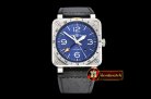Bell & Ross BR03-93 GMT 42mm Automatic SS/LE Blue Asia 2836