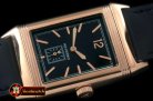 JL078F - Reverso Classique RG/LE Black Num/Stk Jap Qtz