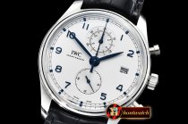 IWC Portugieser Chronograph Classic SS/LE Wht/B YLF A7750