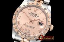 Rolex Datejust Midsize 31mm Diam Bez RG/SS Rose Diam BP A2836