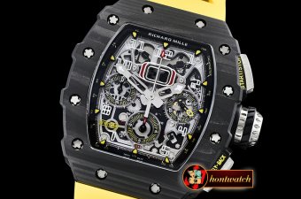 Richard Mille RM011-03 Flyback Chrono FC/RU (Yellow) KVF A7750 Mod