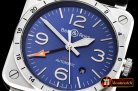 Bell & Ross BR03-93 GMT 42mm Automatic SS/LE Blue Asia 2836