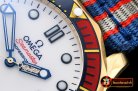 Omega Seamaster Commander 007 YG/NY White URF MY8205 Mod