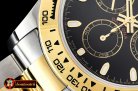 Rolex Daytona 116523 YG/SS Black Stk OMF A7750 Mod