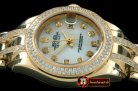 Replica Rolex 2-Diam Bez YG MOP Wht/Diam S-2671