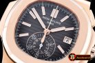 Replica Patek Philippe 5980 Nautilis Chrono 18K Wrapped RG/LE Bl