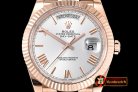 RDD0195F - DayDate 228206 RG/RG White Roman BP Swiss 2836