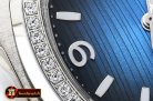Patek Philippe Nautilus 7010 Ladies SS/SS Diams Blue - Swiss Qtz