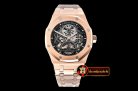 Audemars Piguet Royal Oak Tourb Extra Thin Openw RG/RG Skele Asia HW