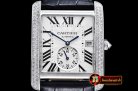 Replica Cartier Tank MC 1904 SS/LE Diams White JF Asia 23J