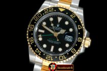 ROLGMT105B - YG/YG 2008 GMT TT Black Swiss 2836