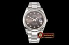 Rolex DateJust 36mm Oyst Dm 904L SS/SS D.Gry/Diam GMF SA3135